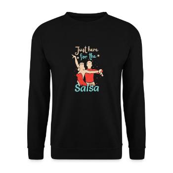 Salsa Musique Danse Mambo Danse Art - Sweat-shirt Unisexe - noir - Devant - Alina (178cm) & Michal (187cm)
