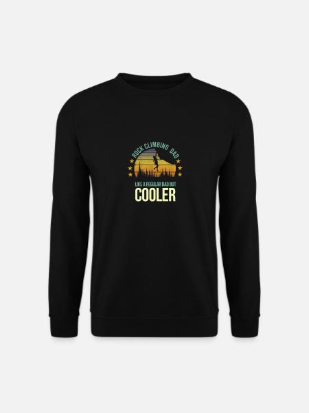 Lustiger Kletterer Dad Cool Climb Climber Fan - Unisex Pullover - Schwarz
