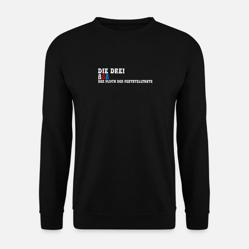 Die Drei ßßß Der Fluch Der Feststelltaste - Unisex Pullover - Schwarz