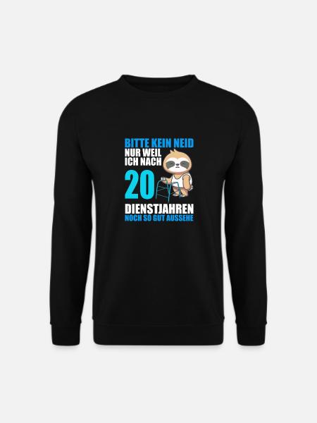 20 Jahre im Dienst 20 Jähriges Dienstjubiläum - Unisex Pullover - Schwarz