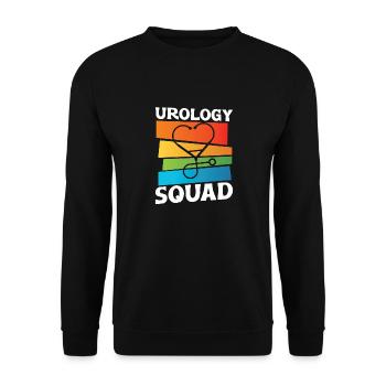 Troupe d’urologie - Sweat-shirt Unisexe - noir - Devant - Alina (178cm) & Michal (187cm)