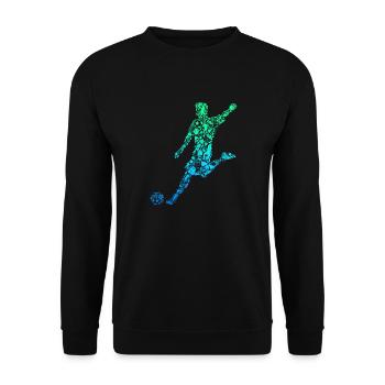 Football Footballers Children Boys Men - Unisex Sweatshirt - black - Front - Alina (178cm) & Michal (187cm)