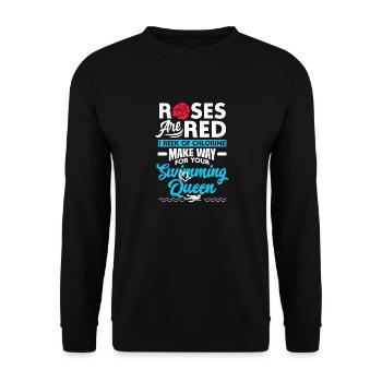 Artistic Swimming Synchronized Swimming Funny - Unisex Pullover - Schwarz - Vorne - Alina (178cm) & Michal (187cm)