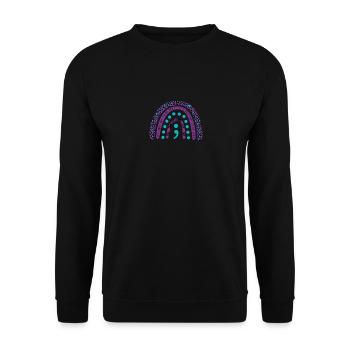 It's Okay Not To Be Okay - Suicide Prevention - Unisex Sweatshirt - black - Front - Alina (178cm) & Michal (187cm)