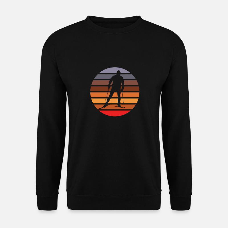 Ski Langlauf Langläufer - Unisex Pullover - Schwarz