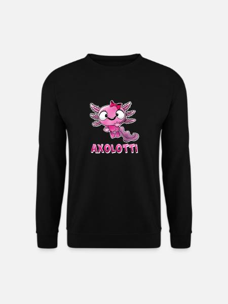 Axolotti Axolotl Mädchen - Unisex Pullover - Schwarz