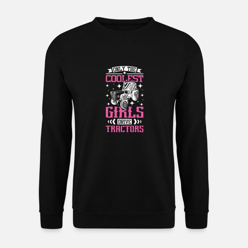 Tracteur Filles - Sweat-shirt Unisexe - noir