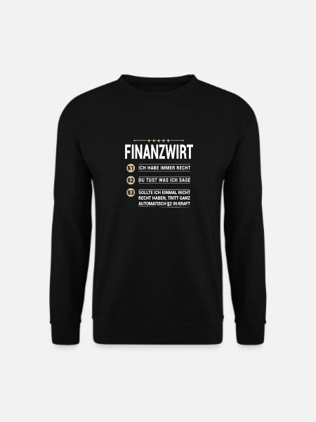 Finanzwirt Beruf meine eigenen Paragraphen - Unisex Pullover - Schwarz