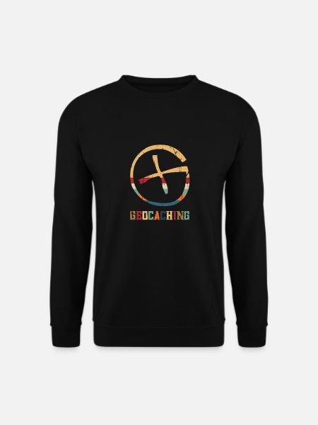 Geocaching Target Cross | Geocaching - Unisex Pullover - Schwarz