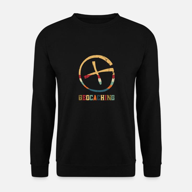 Geocaching Target Cross | Geocaching - Unisex Pullover - Schwarz