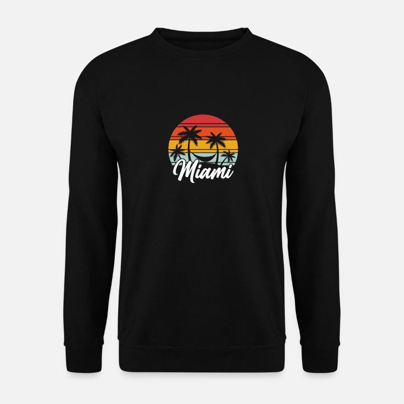 Miami Beach Floride - Sweat-shirt Unisexe - noir
