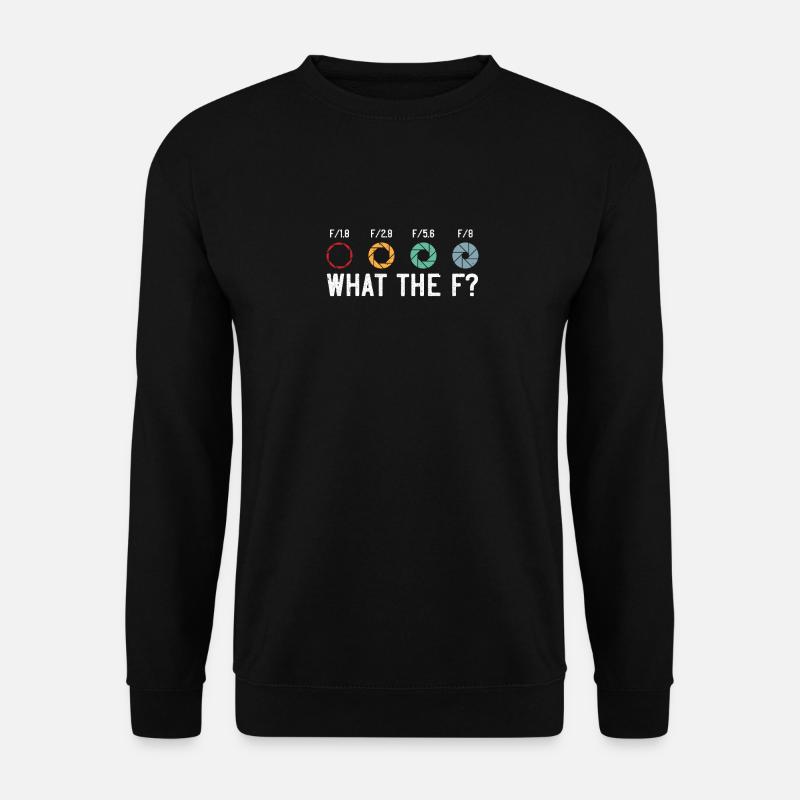 What The F | Photographer - Unisex Pullover - Schwarz