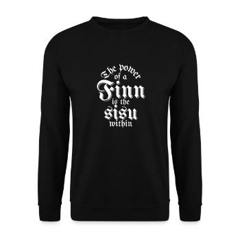 Sisu est une puissance finlandaise - Sweat-shirt Unisexe - noir - Devant - Alina (178cm) & Michal (187cm)