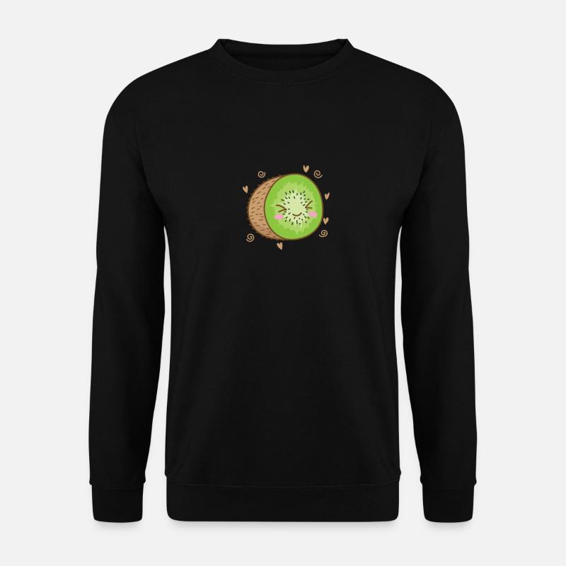 Kiwi tranché fruit fruit animal - Sweat-shirt Unisexe - noir