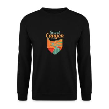 Grand Canyon Nationalpark Arizona - Unisex Pullover - Schwarz - Vorne - Alina (178cm) & Michal (187cm)