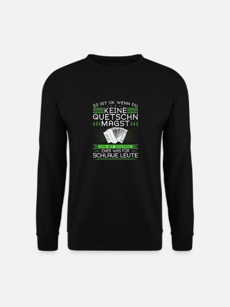 Es Ist OK, Steirische Harmonika Quetschn - Unisex Pullover - Schwarz
