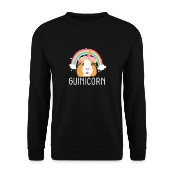 Cochons d’Inde Propriétaire d’animaux I Licorne I Cochon d’Inde I - Sweat-shirt Unisexe - noir - Devant - Alina (178cm) & Michal (187cm)