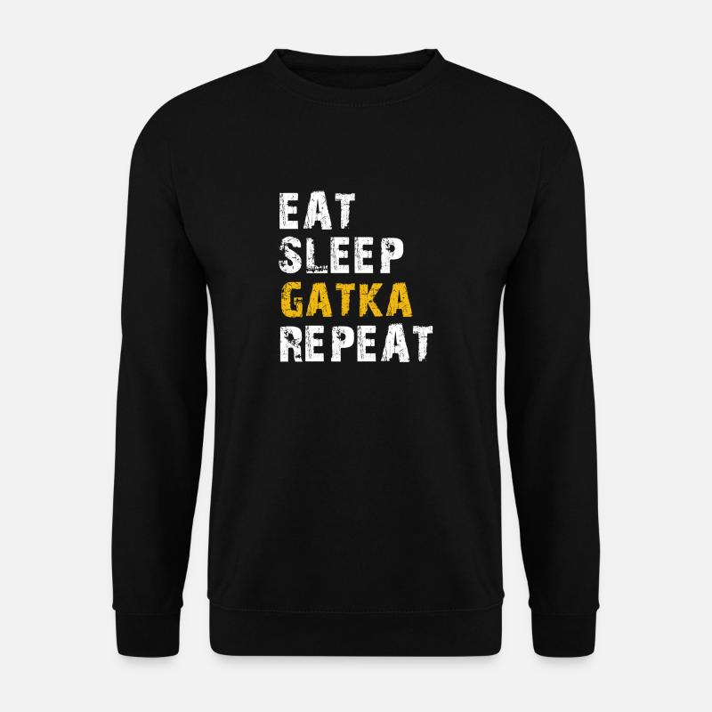 manger dormir Gatka - Sweat-shirt Unisexe - noir
