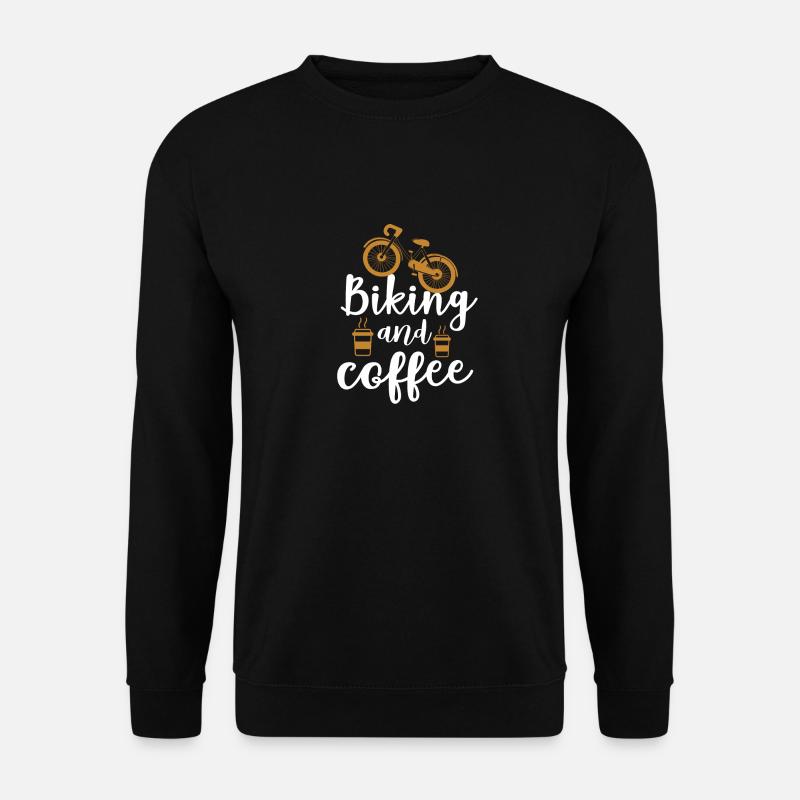 Vélo et vélo à café - Sweat-shirt Unisexe - noir