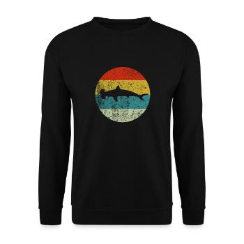 Hammerhai - Unisex Pullover - Schwarz - Vorne - Alina (178cm) & Michal (187cm)