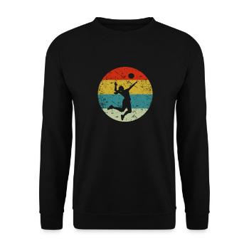volley-ball - Sweat-shirt Unisexe - noir - Devant - Alina (178cm) & Michal (187cm)