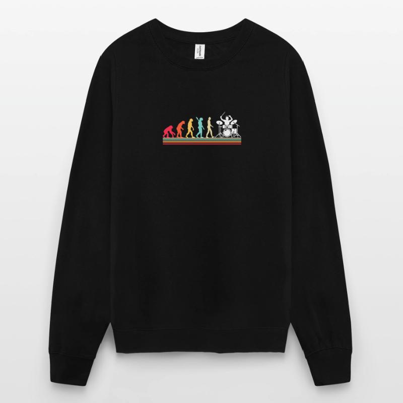 Schlagzeuger Evolution Schlagzeug Unisex Pullover