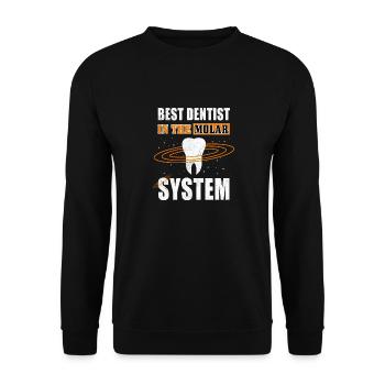 Dentiste Dentiste Dentiste - Sweat-shirt Unisexe - noir - Devant - Alina (178cm) & Michal (187cm)