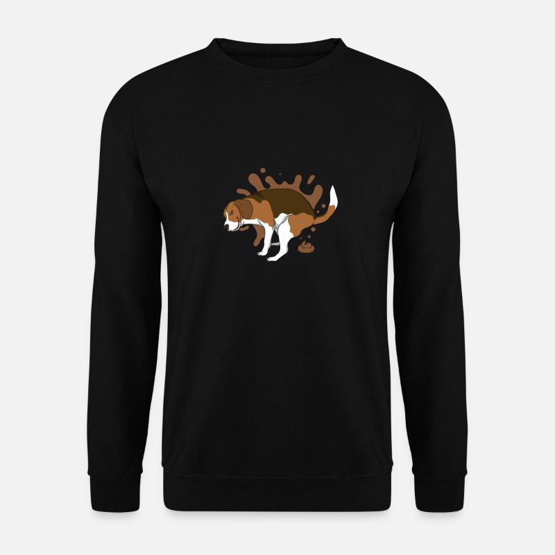 BEAGLE caca des tas de caca - Sweat-shirt Unisexe - noir
