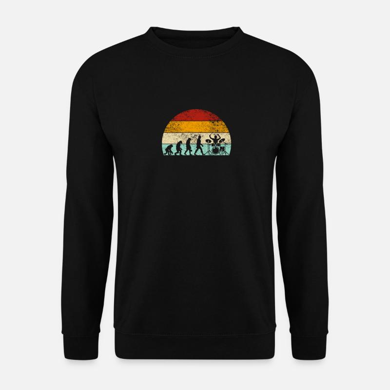 Schlagzeug Evolution Drummer Schlagzeuger - Unisex Pullover - Schwarz
