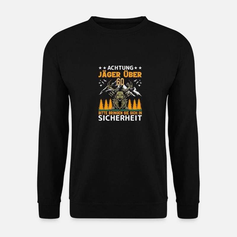 Jäger 60. Geburtstag Geschenk - Unisex Pullover - Schwarz