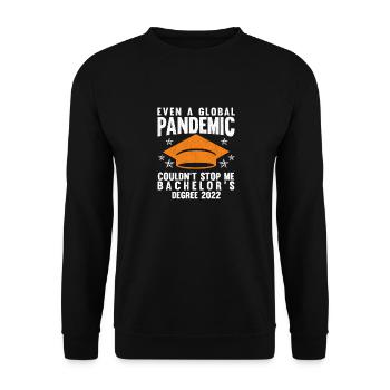 Bachelors Degree 2022 Graduation Bachelor Graduate - Unisex Sweatshirt - black - Front - Alina (178cm) & Michal (187cm)