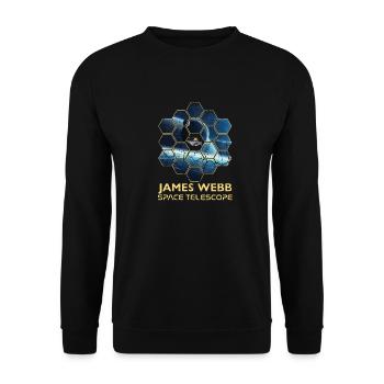 jwst James Webb Space Telescope - Unisex Sweatshirt - black - Front - Alina (178cm) & Michal (187cm)
