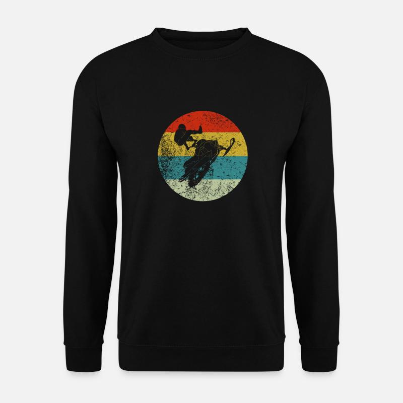 Schneemobil vinatge - Unisex Pullover - Schwarz