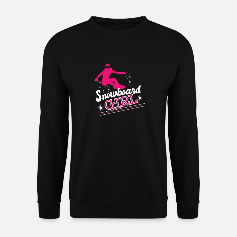 Snowboard Girl Wintersport Ski Snow - Unisex Pullover - Schwarz