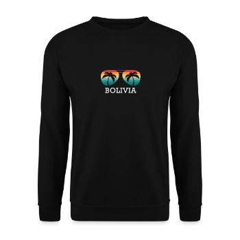 Bolivien - Unisex Pullover - Schwarz - Vorne - Alina (178cm) & Michal (187cm)