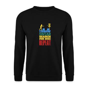Comment jouer au Disc Golf - Sweat-shirt Unisexe - noir - Devant - Alina (178cm) & Michal (187cm)