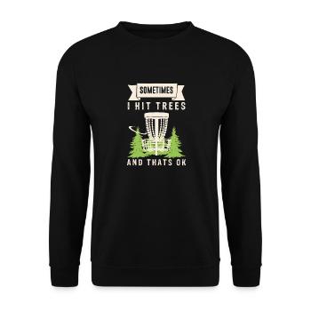 Les arbres de disc golf ne se soucient pas de vos sentiments - Sweat-shirt Unisexe - noir - Devant - Alina (178cm) & Michal (187cm)