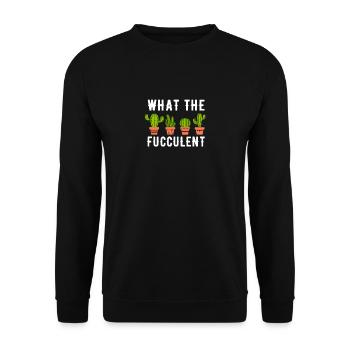 Cactus Cactus Plante Drôle de Plantes Dicton - Sweat-shirt Unisexe - noir - Devant - Alina (178cm) & Michal (187cm)