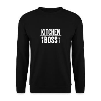 Cuisines Chef Chef Chef - Sweat-shirt Unisexe - noir - Devant - Alina (178cm) & Michal (187cm)