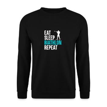 Biathlon Dicton Biathlète Biathlète Biathlon - Sweat-shirt Unisexe - noir - Devant - Alina (178cm) & Michal (187cm)