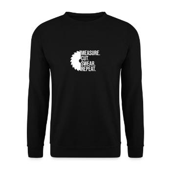 Carpenter’s Saying - Carpenter’s Saying - Cadeau de scie - Sweat-shirt Unisexe - noir - Devant - Alina (178cm) & Michal (187cm)