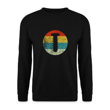 BOLT - Unisex Sweatshirt - black - Front - Alina (178cm) & Michal (187cm)
