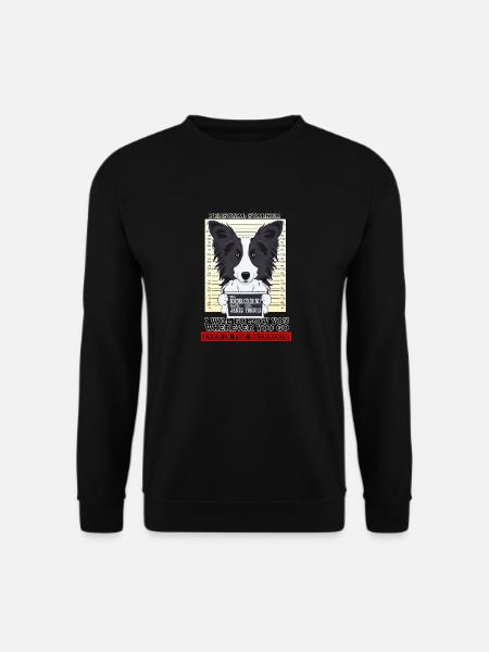 Border Collie Personal Stalker Follow You - Unisex Sweatshirt - black