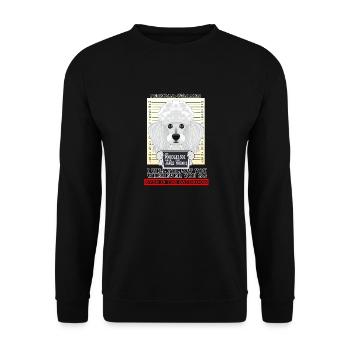 Poodle Personal Stalker Ill Follow You Wherever - Unisex Sweatshirt - black - Front - Alina (178cm) & Michal (187cm)