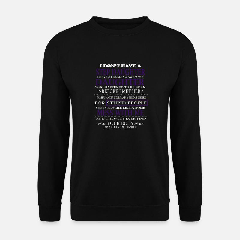 gift for stepdad - Unisex Sweatshirt - black