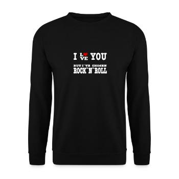 Je t’aime mais j’ai choisi mon wakeboard Lustiger - Sweat-shirt Unisexe - noir - Devant - Alina (178cm) & Michal (187cm)