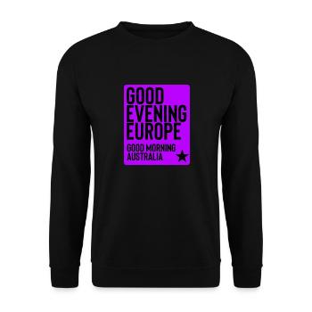 Eurovision - Unisex Pullover - Schwarz - Vorne - Alina (178cm) & Michal (187cm)