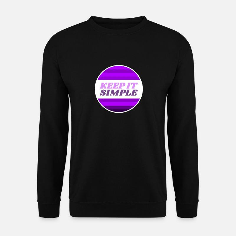 Keep it Simple - Unisex Pullover - Schwarz