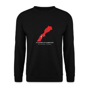 Le Sahara marocain - Sweat-shirt Unisexe - noir - Devant - Alina (178cm) & Michal (187cm)