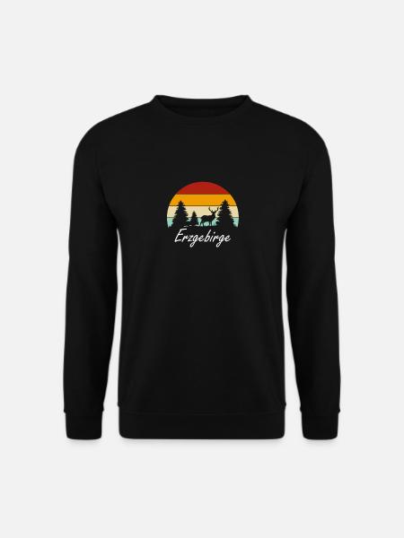 Original Erzgebirge | Arzgebirg | Geschenkidee - Unisex Pullover - Schwarz